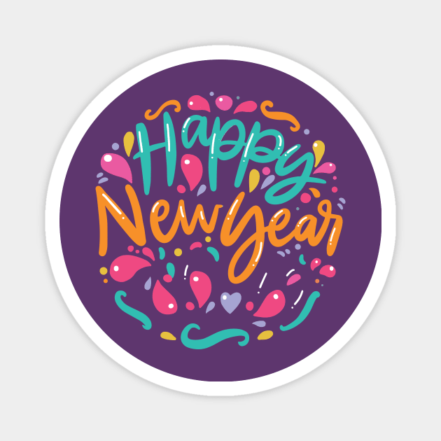 Happy New Year No Date Magnet by letnothingstopyou